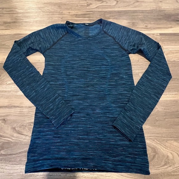 Lululemon swiftly tech la crew neck tee sz 6 kayak blue - Picture 1 of 2
